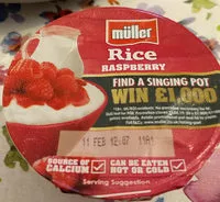 Mängden socker i Müller rice