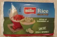 Mängden socker i Rice pudding apple and raspberry