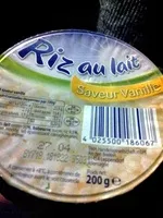 Mängden socker i Riz au lait saveur vanille