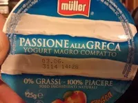 Mängden socker i passione alla greca