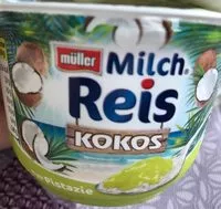 Mängden socker i Kokos milchreis Typ Pistazie