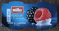 Mängden socker i Muller yogurt cremoso