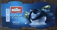 Mängden socker i Yogurt cremoso Mirtillo