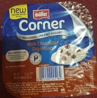 Mängden socker i Müller Corner Yoghurt - Milk Chocolate Digestives