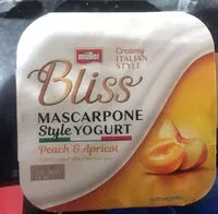 Mängden socker i Bliss Mascarpone style yogurt