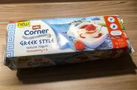 Mängden socker i Muller Corner Greek style natural yogurt strawberry