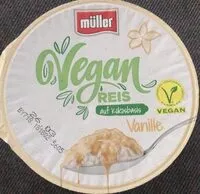 Mängden socker i Veganreis Vanille