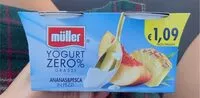 Mängden socker i Yogurt ZeroGrassi Ananas e Pesca