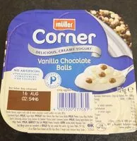 Mängden socker i CORNER Vanilla chocolate balls