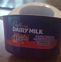 Mängden socker i Cadburys dairy milk daim pot
