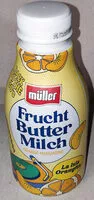 Mängden socker i Fruchtbuttermilch - Orange-Mandarine