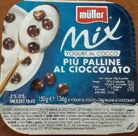 Mängden socker i Mix Yogurt al cocco più palline al cioccolato