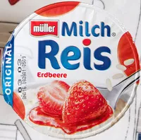 Mängden socker i Müller Milch Reis Erdbeere