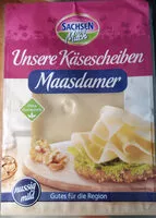Mängden socker i Unsere Käsescheiben Maasdamer