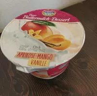Mängden socker i Buttermilch-Dessert Aprikose-Mango-Vanille