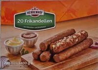 Mängden socker i 20 Frikandellen