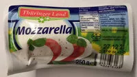 Mängden socker i Mozzarella, schnittfest
