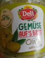 Mängden socker i Gemüse auf's Brot Olive