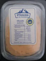 Mängden socker i Obazda Aufstrich