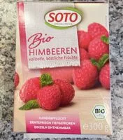 Mängden socker i Bio Himbeeren, tiefgefroren
