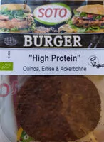 Mängden socker i Bio Quinoa-Ackerbohne Burger