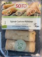 Mängden socker i Spinat-Cashew-Röllchen