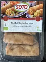 Mängden socker i Mini-Frühlingsrollen "china"