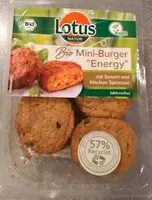 Mängden socker i Bio Mini-Burger "Energy"