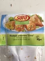 Mängden socker i Soto rouleaux printaniers "thai"