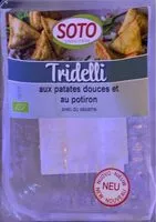 Mängden socker i Tridelli aux patates douces et au potiron