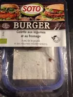 Mängden socker i Burger/ Galette aux legumes et au fromage