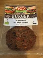 Mängden socker i Burger au haricot noir et à la noix de cajou