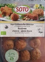 Mängden socker i Bouchées chanvre patates douces