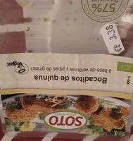 Mängden socker i Bocaditos de quinua