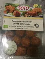 Mängden socker i Bolas de cáñamo y queso emmental