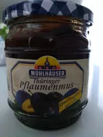 Mängden socker i Thüringer Pflaumenmus