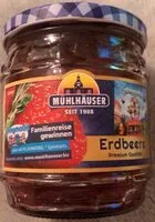 Mängden socker i Marmelade Erdbeere