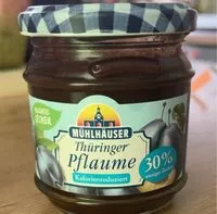 Mängden socker i Thüringer Pflaume
