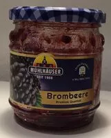 Mängden socker i Brombeere Konfitüre