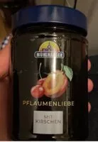 Mängden socker i Pflaumenliebe mit Kirschen