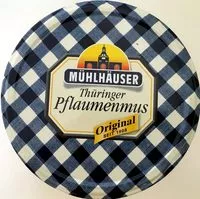 Mängden socker i Thüringer Pflaumenmus