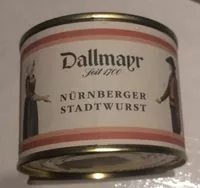 Mängden socker i Nürnberger Stadtwurst