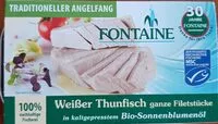 Mängden socker i Weißer Thunfisch ganze Filetstücke