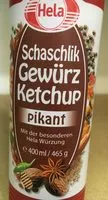 Mängden socker i Schaschlik Gewürz Ketchup pikant