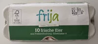 Mängden socker i 10 frische Eier aus Freilandhaltung, Güteklasse A