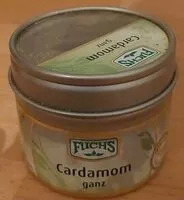 Mängden socker i Cardamomkapseln, grün, ganz