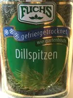 Mängden socker i Dillspitzen getrocknet