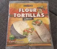 Mängden socker i Flour tortillas