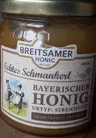 Mängden socker i Breitsamer Honig Echtes Schmankerl Bayrischer Honig streichfest