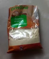 Mängden socker i Amande en poudre